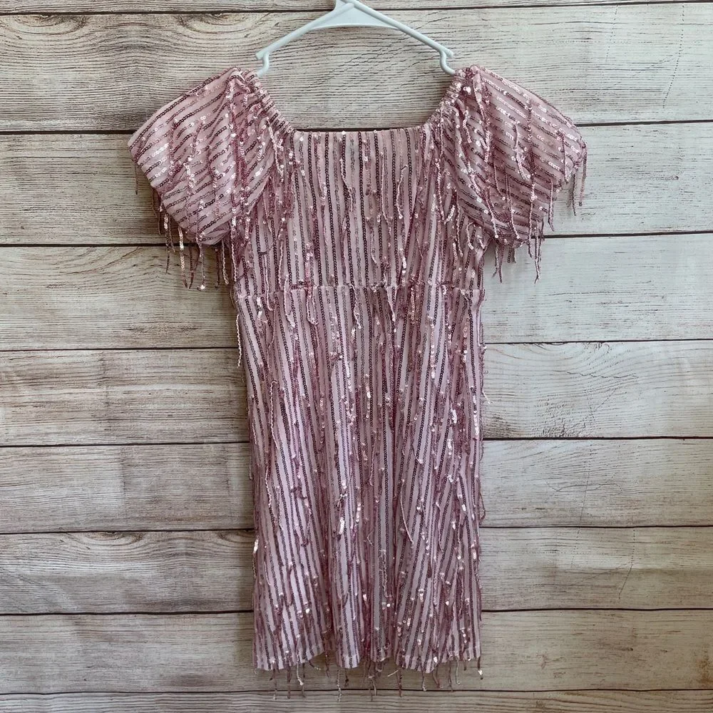 SPEECHLESS KIDS SEQUIN DRESS‎ IN PINK